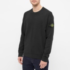 Stone Island Men's Garment Dyed Crew Sweat in Black