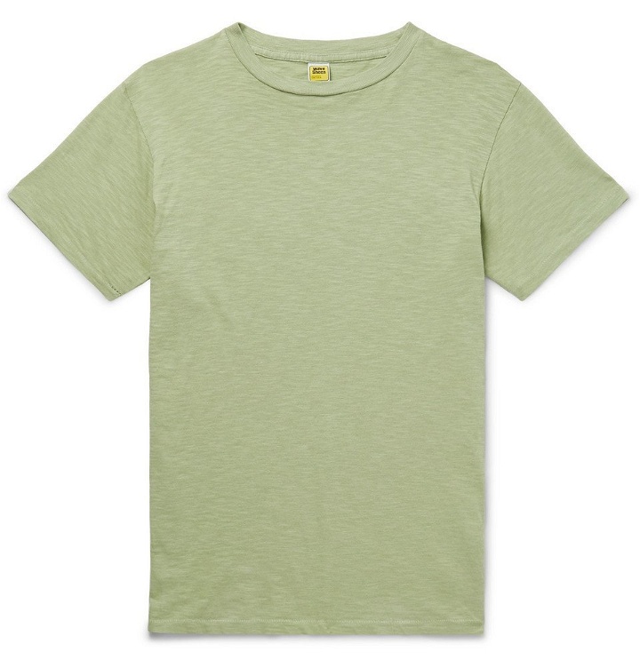 Photo: Velva Sheen - Slub Cotton-Jersey T-Shirt - Men - Light green