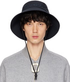 JW Anderson Navy Logo Shade Bucket Hat