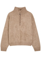 Rag & Bone Jada Brushed Cashmere Jumper Camel