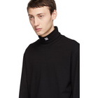 MISBHV Black Monogram Turtleneck Sweater