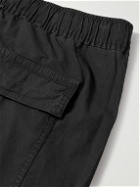 James Perse - Straight-Leg Cotton-Blend Twill Shorts - Black