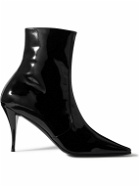 SAINT LAURENT - Ziggy Patent-Leather Chelsea Boots - Black