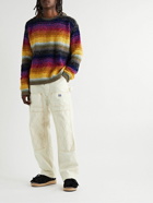 KAPITAL - Lumber Straight-Leg Logo-Appliquéd Cotton-Canvas Trousers - Neutrals