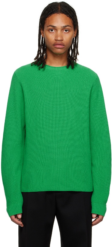 Photo: Guest In Residence Green True Rib Sweater