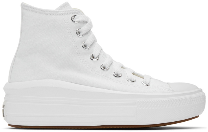 Photo: Converse White Chuck Taylor All Star Move Hi Sneakers