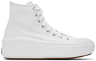 Converse White Chuck Taylor All Star Move Hi Sneakers