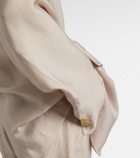 Acne Studios Checked scarf-detail blazer