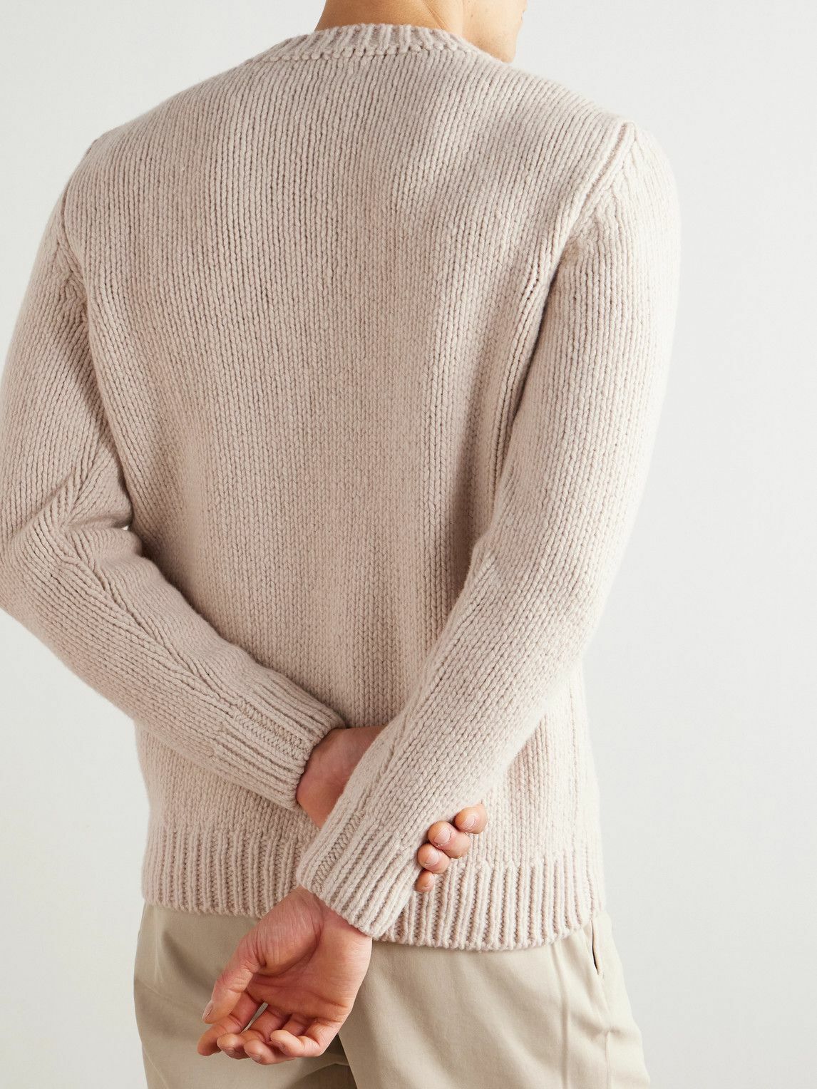 Eleventy - Slim-Fit Wool Sweater - Neutrals