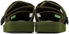 Suicoke Green MOTO-CAB Sandals