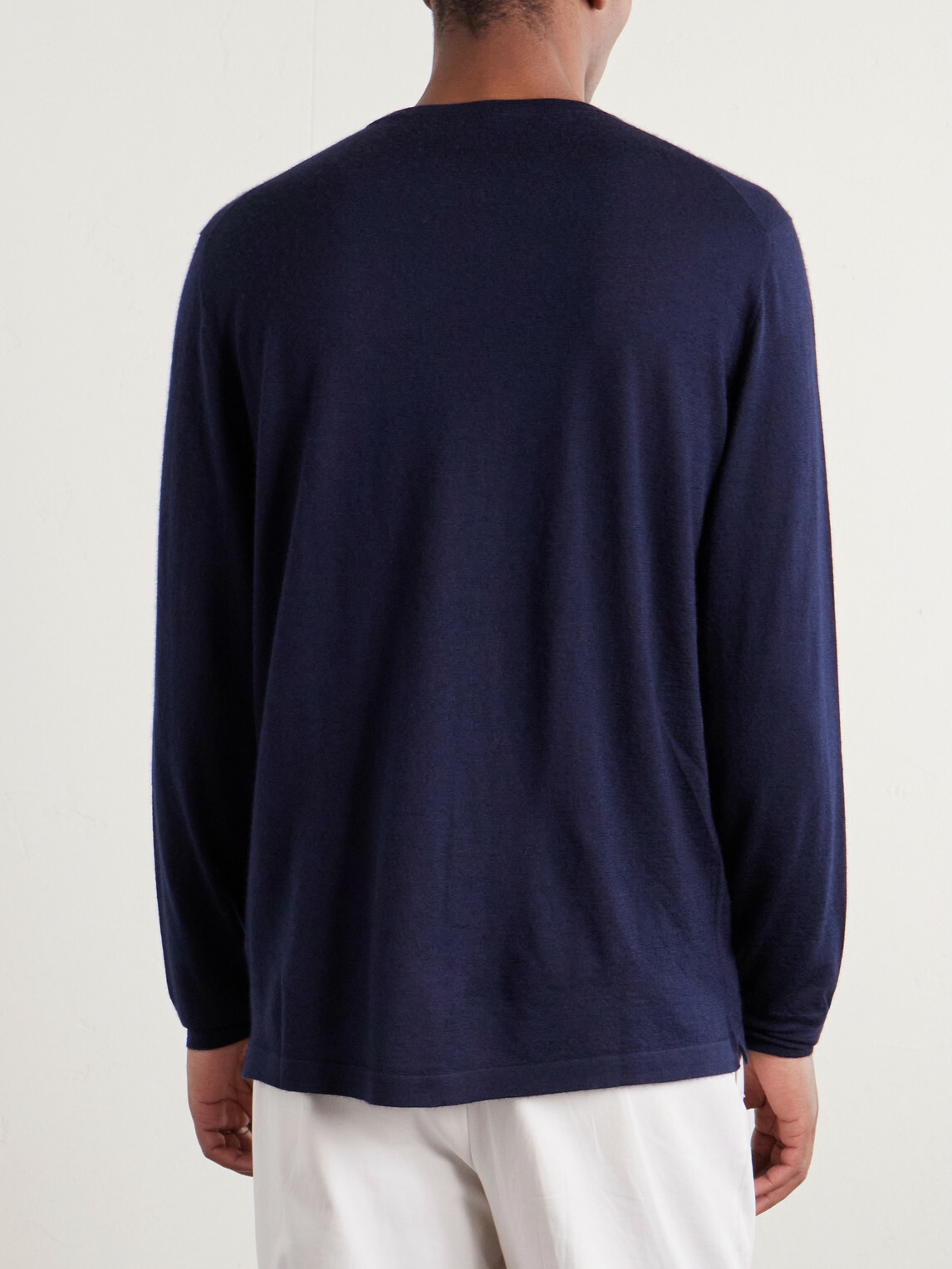 Thom Sweeney - Cashmere and Silk-Blend Sweater - Blue