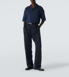 Giorgio Armani Seersucker bowling shirt