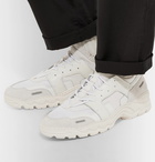 AMI - Panelled Leather, Mesh and Suede Sneakers - Men - White