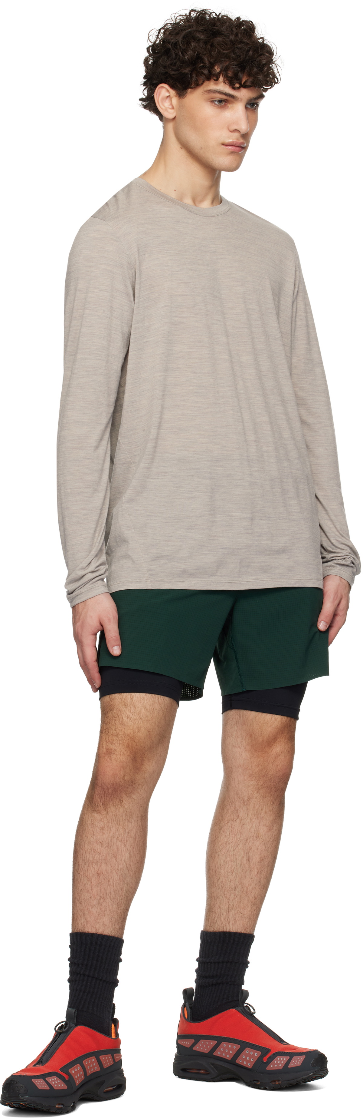Reigning Champ Green Dot Air Running Shorts
