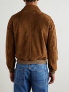 Drake's - A-2 Suede Jacket - Brown