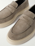 Officine Creative - Frame Suede Penny Loafers - Neutrals