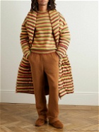 ZEGNA x The Elder Statesman - Striped Oasi Cashmere and Wool-Blend Sweater - Brown