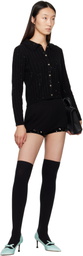 SHUSHU/TONG Black Knitted Shorts