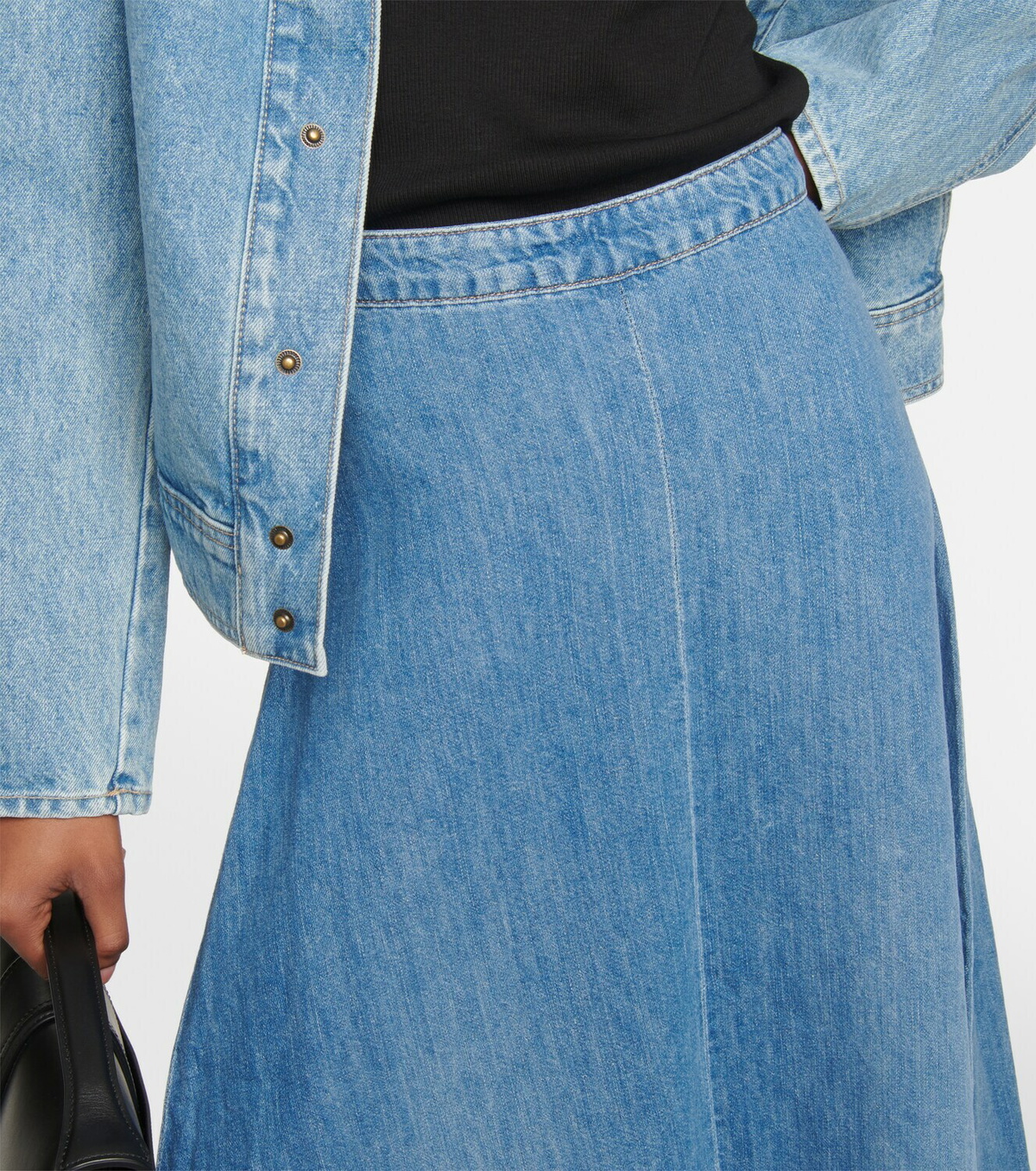 Nili Lotan - Astrid denim maxi skirt