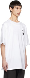 MM6 Maison Margiela White Cutout T-Shirt