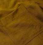 AMI - Camp-Collar Satin-Twill Shirt - Brown