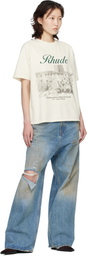 Rhude Off-White Virgin Islands Script T-shirt
