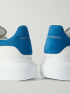 McQueen - Exaggerated-Sole Leather Sneakers - White