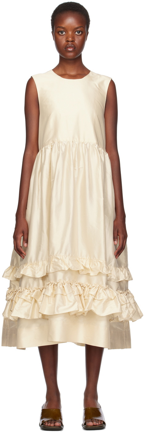 Cawley Off-White Genevieve Midi Dress