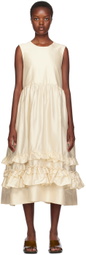 Cawley Off-White Genevieve Midi Dress
