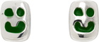 MAPLE Silver Smiley Earrings