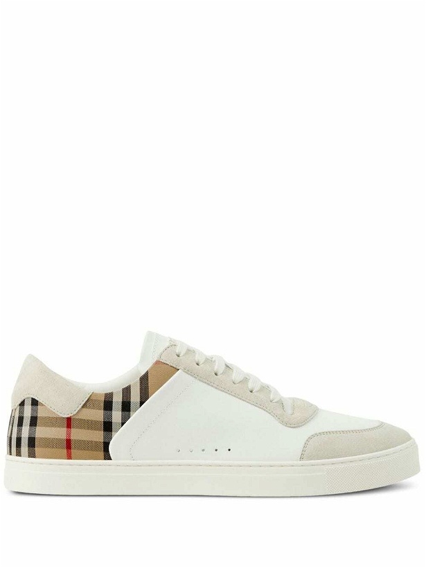 Photo: BURBERRY - Stevie Leather Sneakers