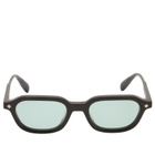 Lunetterie Générale Dolce Far Niente Sunglasses in Black/Palladium/Teal 