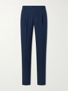 Rubinacci - Straight-Leg Linen Trousers - Blue