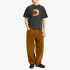 MARKET Men's Smiley Full Face T-Shirt in Washed-Black