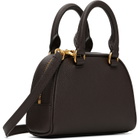 Valentino Garavani Brown Mini VLogo Signature Bowling Bag