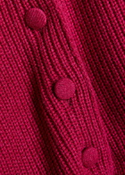 Liberowe Peplum Cashmere Cardigan Dark Pink