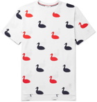 Thom Browne - Printed Cotton-Jersey T-Shirt - White