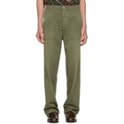 Loewe Green Patch Pocket Trousers