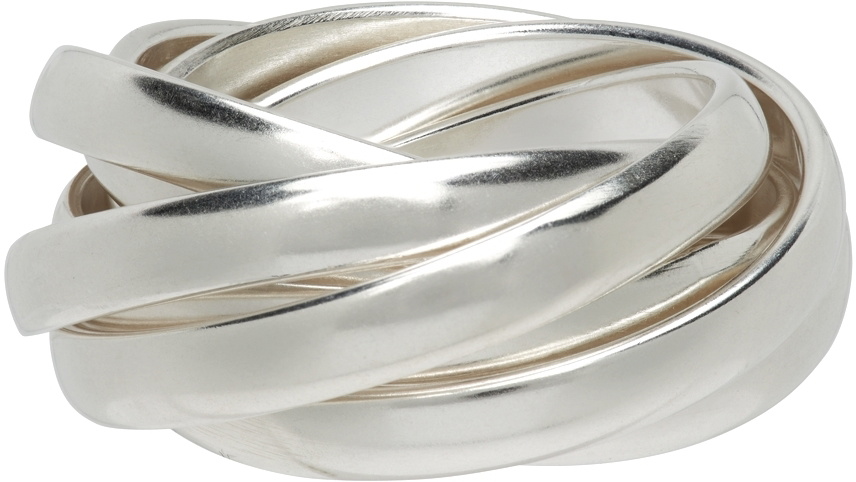 Jil Sander Silver Chain Ring Jil Sander