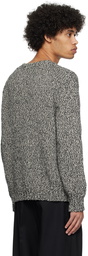Róhe Black & White Crewneck Sweater
