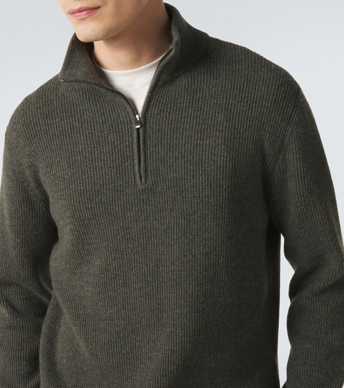 Agnona Cashmere half-zip sweater