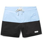 Saturdays NYC - Ennis Mid-Length Colour-Block Swim Shorts - Multi