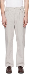 DANCER Gray Five-Pocket Trousers