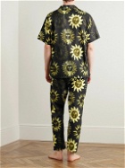 Desmond & Dempsey - Printed Cotton-Voile Pyjama Set - Green