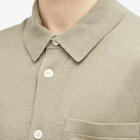 Norse Projects Men's Rollo Cotton Linen Short Sleeve Shirt in Clay