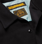 Neighborhood - Fleece-Back Jersey Overshirt - Men - Black