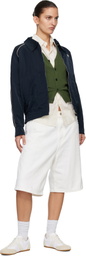 Carhartt Work In Progress White Brandon Denim Shorts