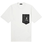 mastermind JAPAN Men's Zip Pocket T-Shirt in White