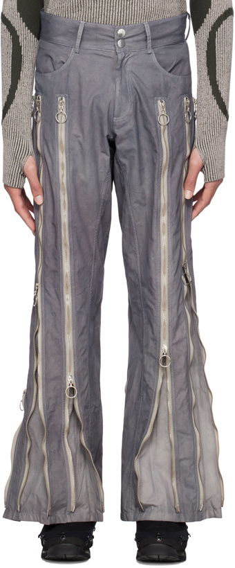 Photo: Charlie Constantinou Gray Adjustable Zip Trousers