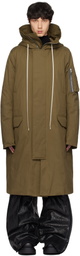 Rick Owens Khaki Porterville Megaparka Coat